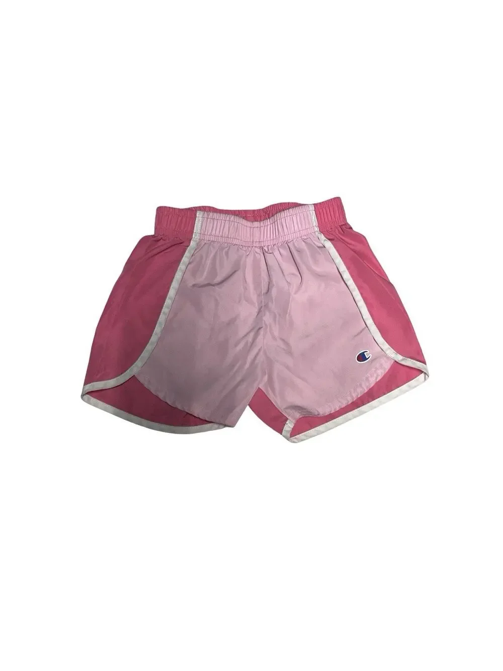 Champion Girls Pink Running Athletic Shorts Size 6 Elastic Waist Activewear Kids